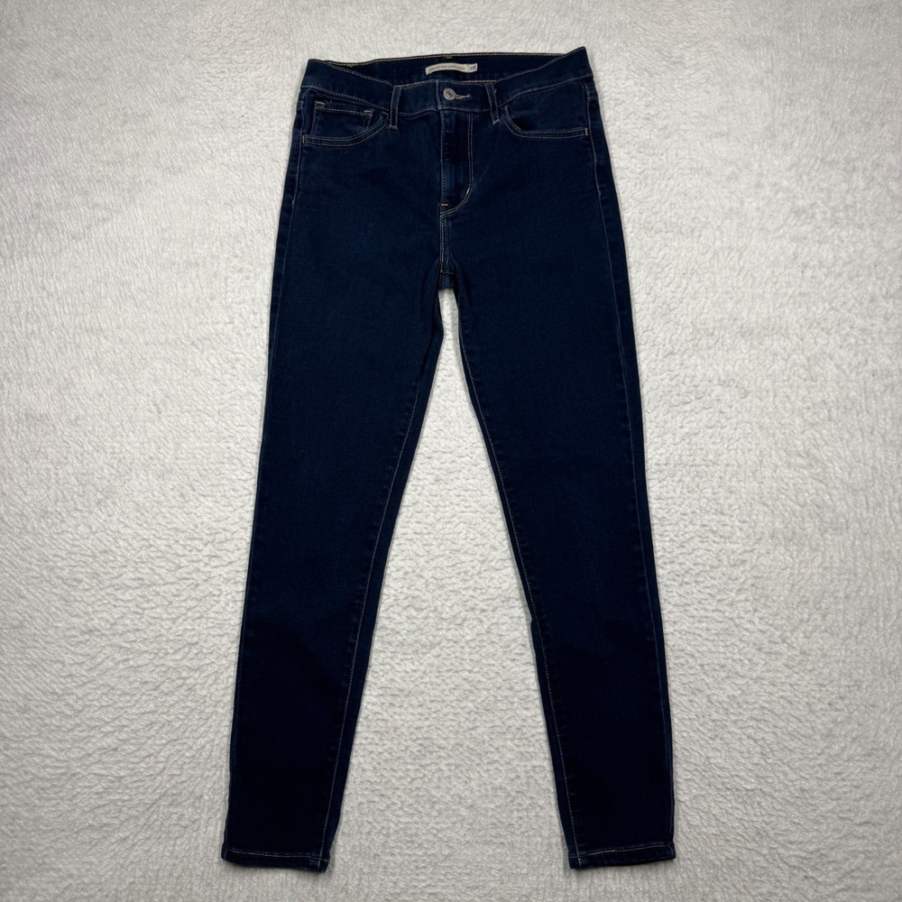 Levi's 720 High Rise Super Skinny Blue Denim Jeans Pants Women's Size 28x26